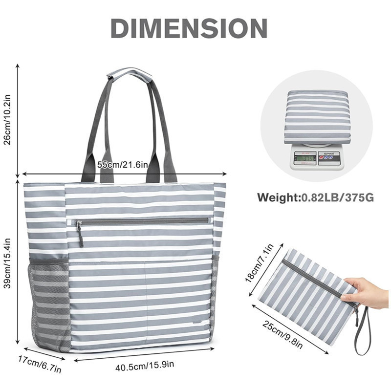 Beach Bag Waterproof Large Foldable Tote