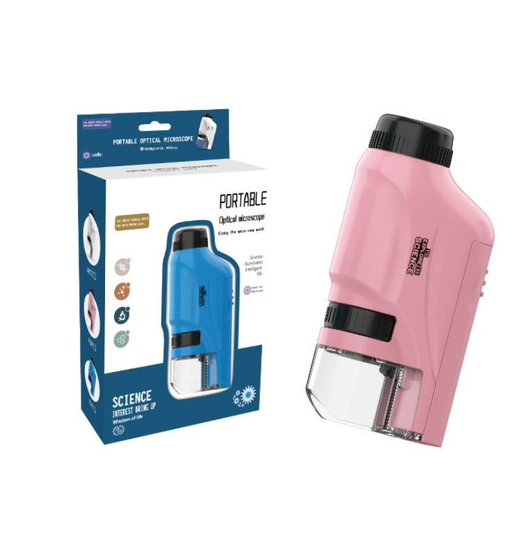 Tragbares LED-Taschenmikroskop-Spielzeug für Kinder