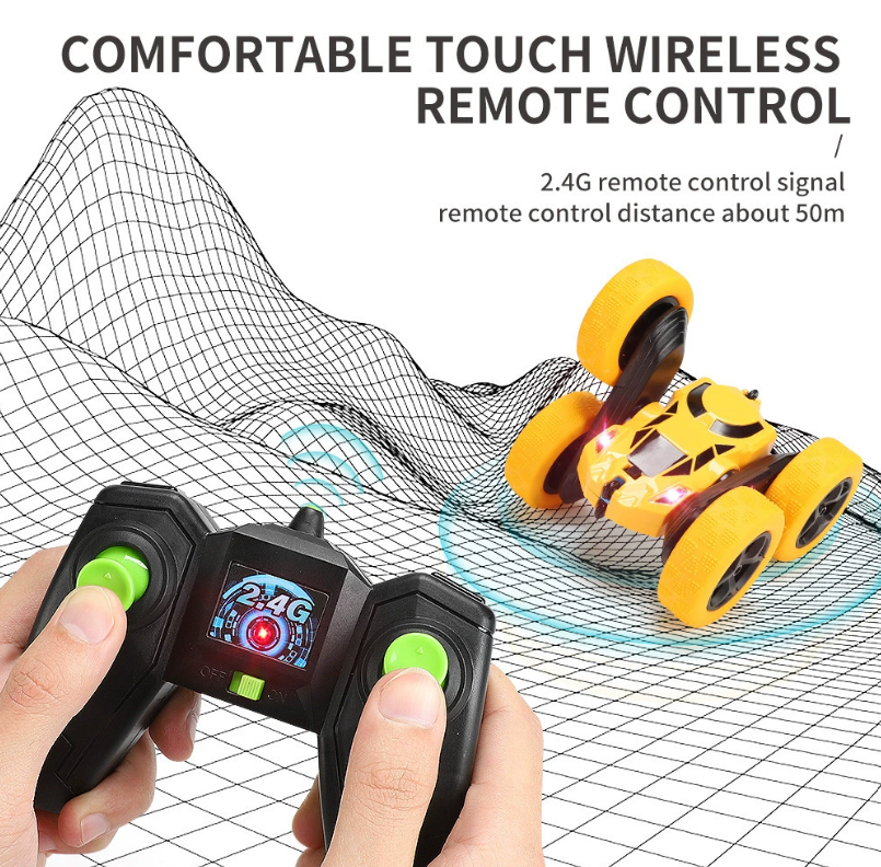 Remote Control Stunt Car with LED Lights