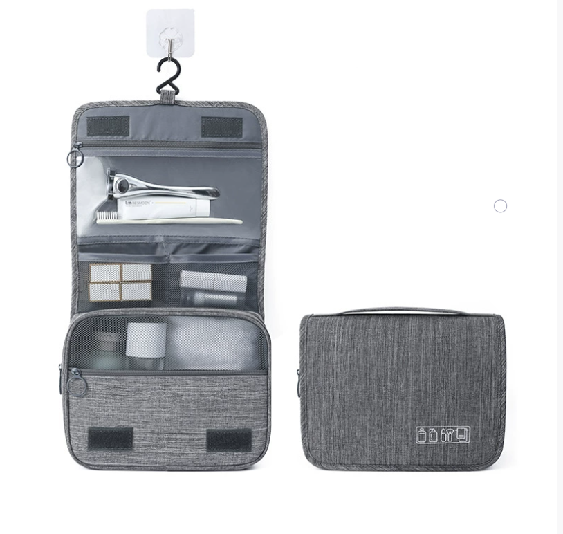 Men’s Compact Waterproof Hanging Toiletry Bag | Travel Organiser