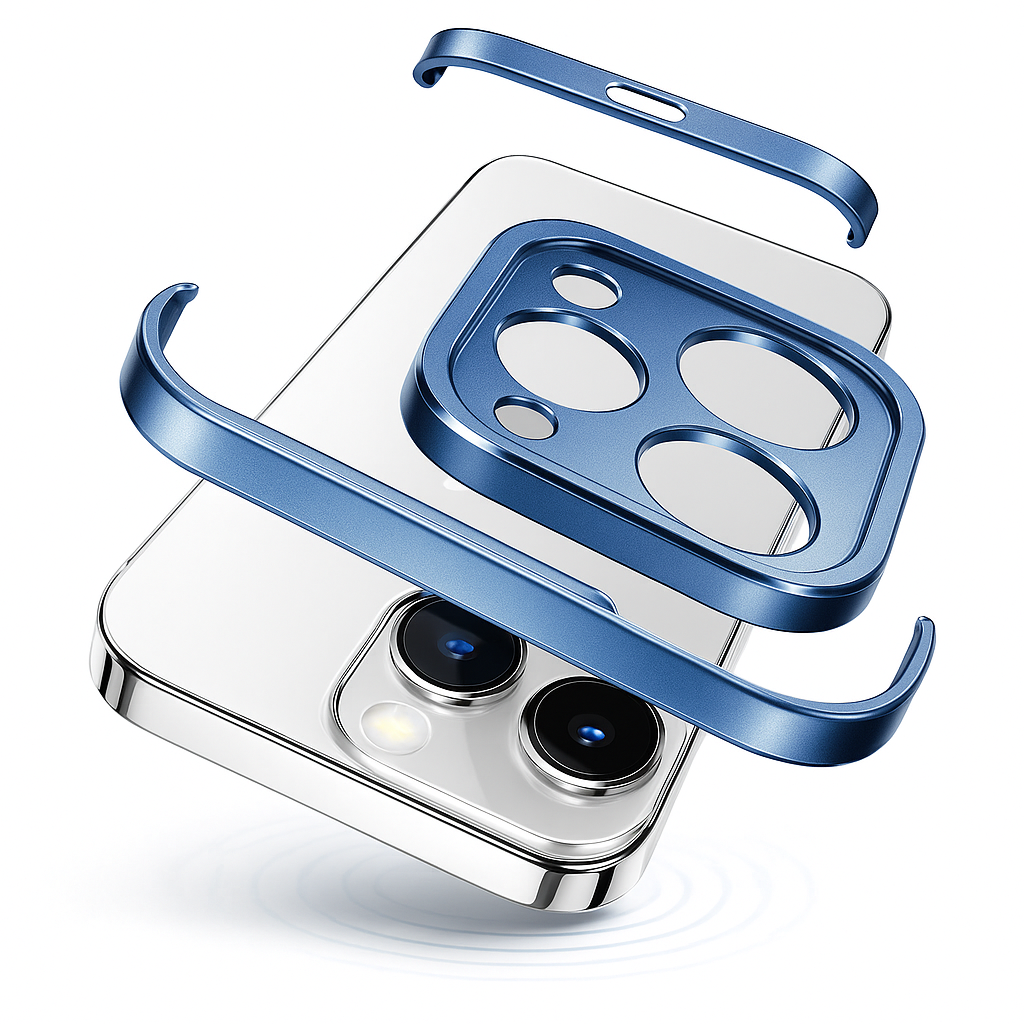 電話ケース ミニマリスト スリム 保護用メタルカバー