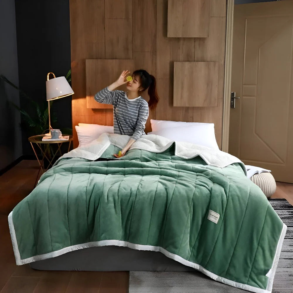 Sherpa Fleece Duvet Cover Weighted Blanket