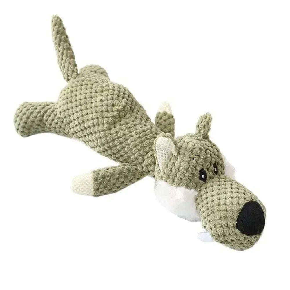 Juguete de peluche duradero para perro masticador intenso