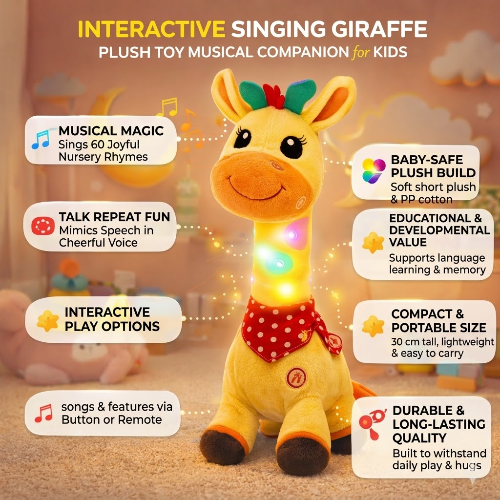 Interactive Toy Plush Toy Soothing Music Companion - Image 3