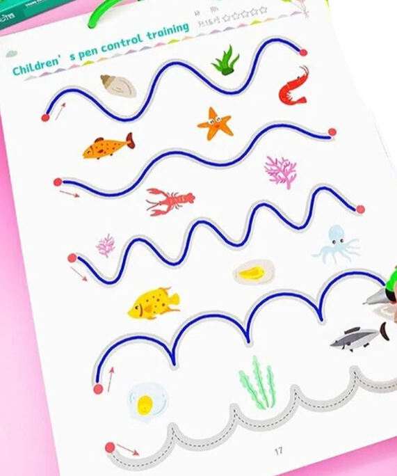 Reusable Kids Learning Writing Practice Book