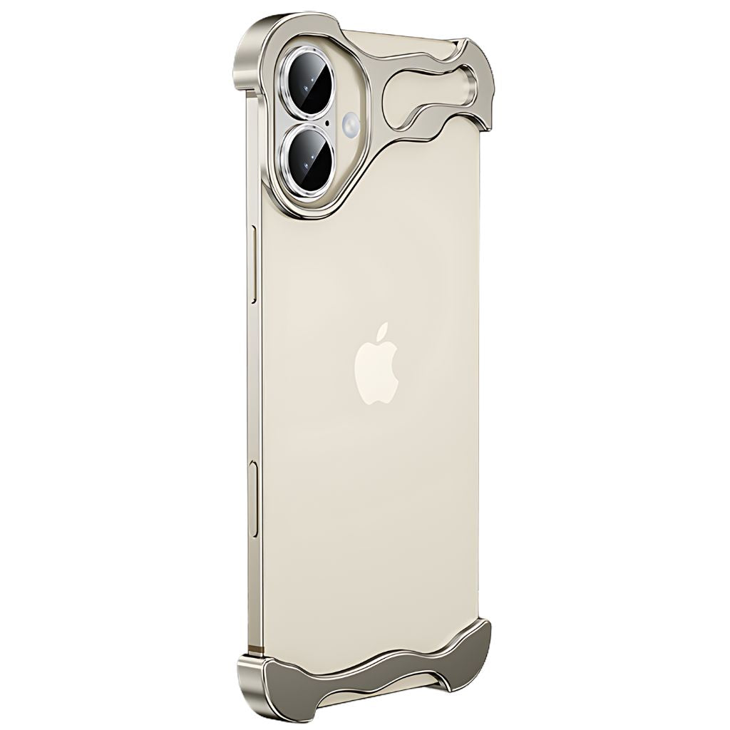 iPhone Case Clear Minimalist Metal Edge Design