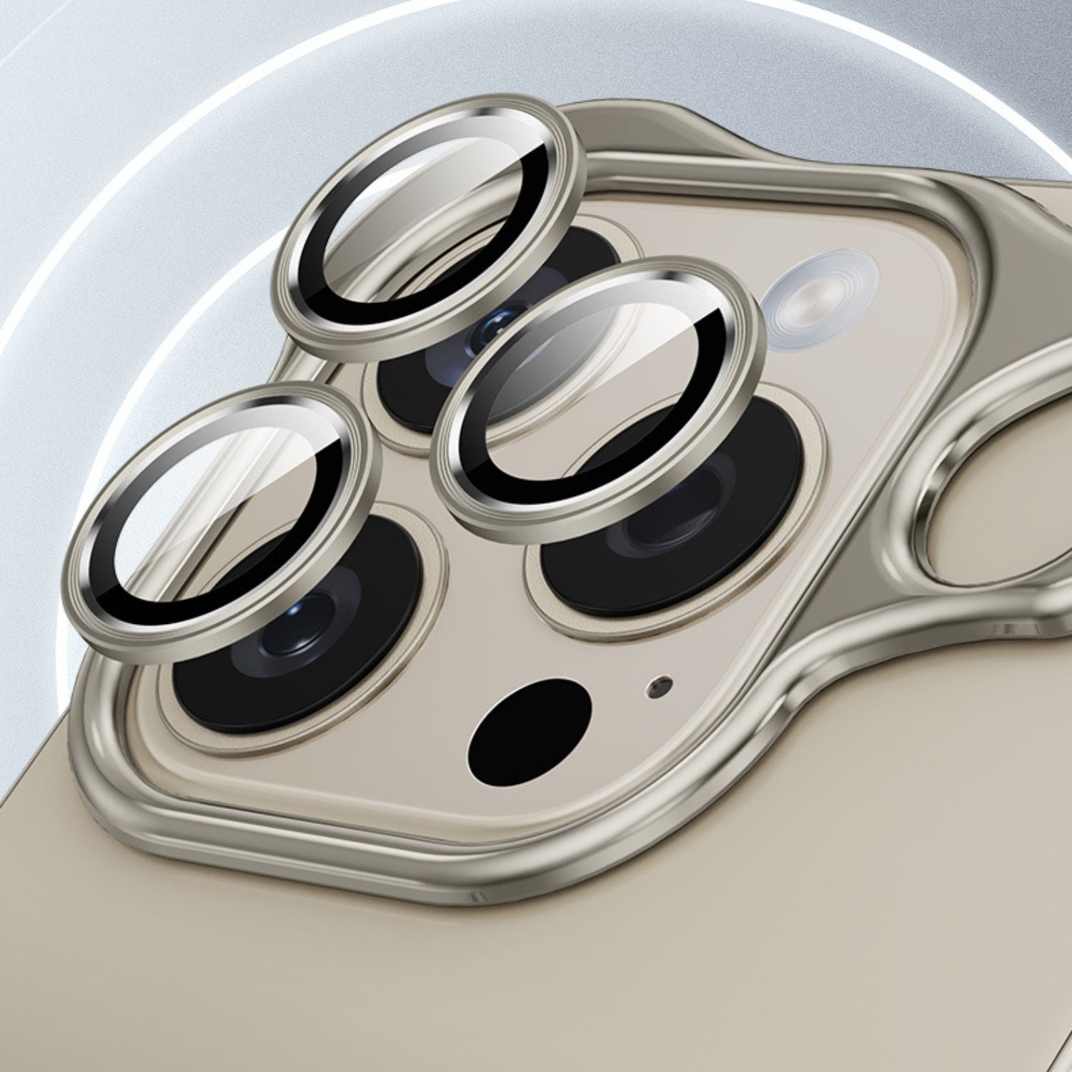 iPhone Case Clear Minimalist Metal Edge Design