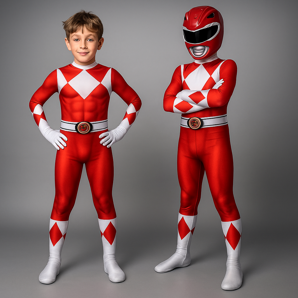 Kids Superhero Costume Superhero Jumpsuit Muscle Print Costume Women's Kids - Image 1