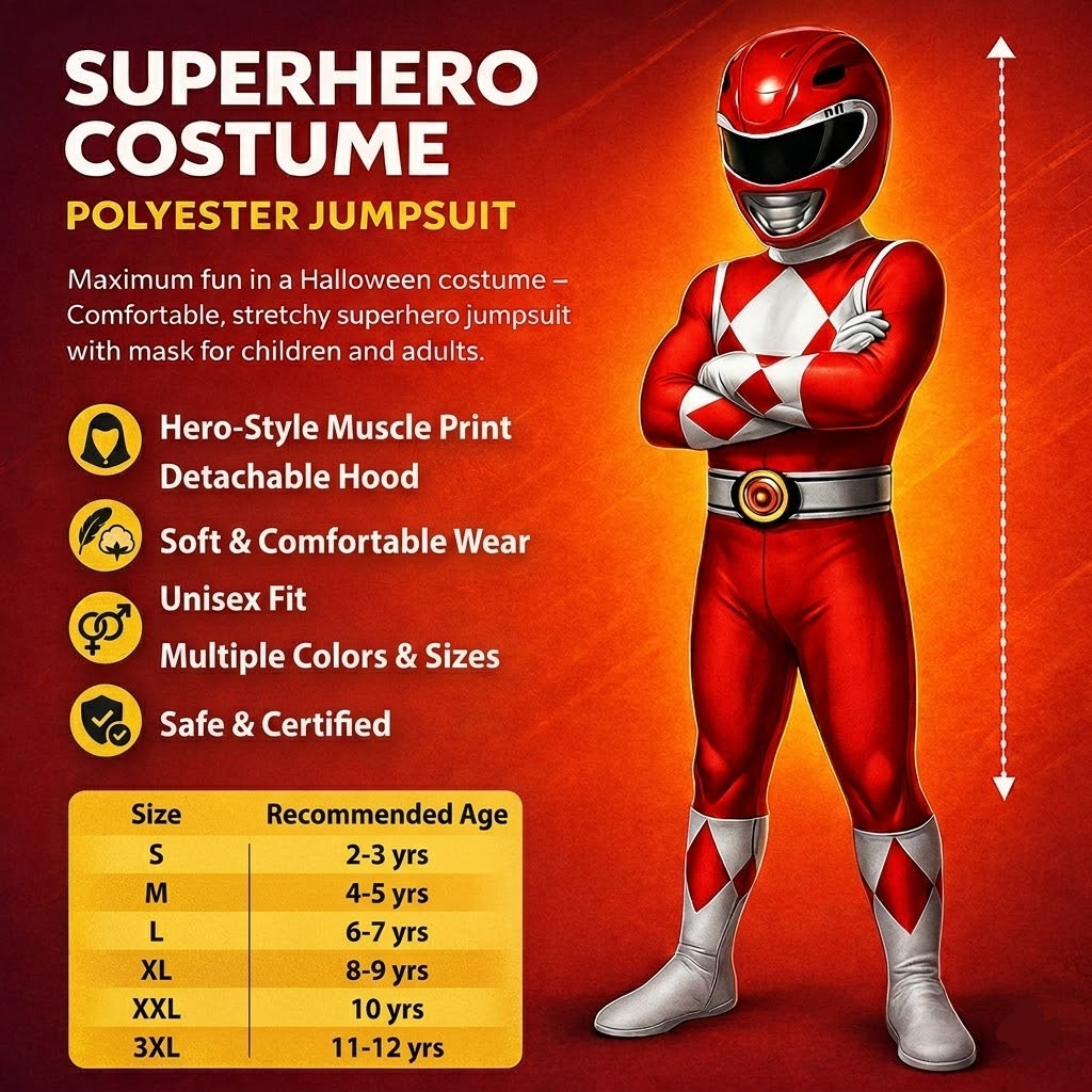 Kids Superhero Costume Superhero Jumpsuit Muscle Print Costume Women's Kids - Image 4