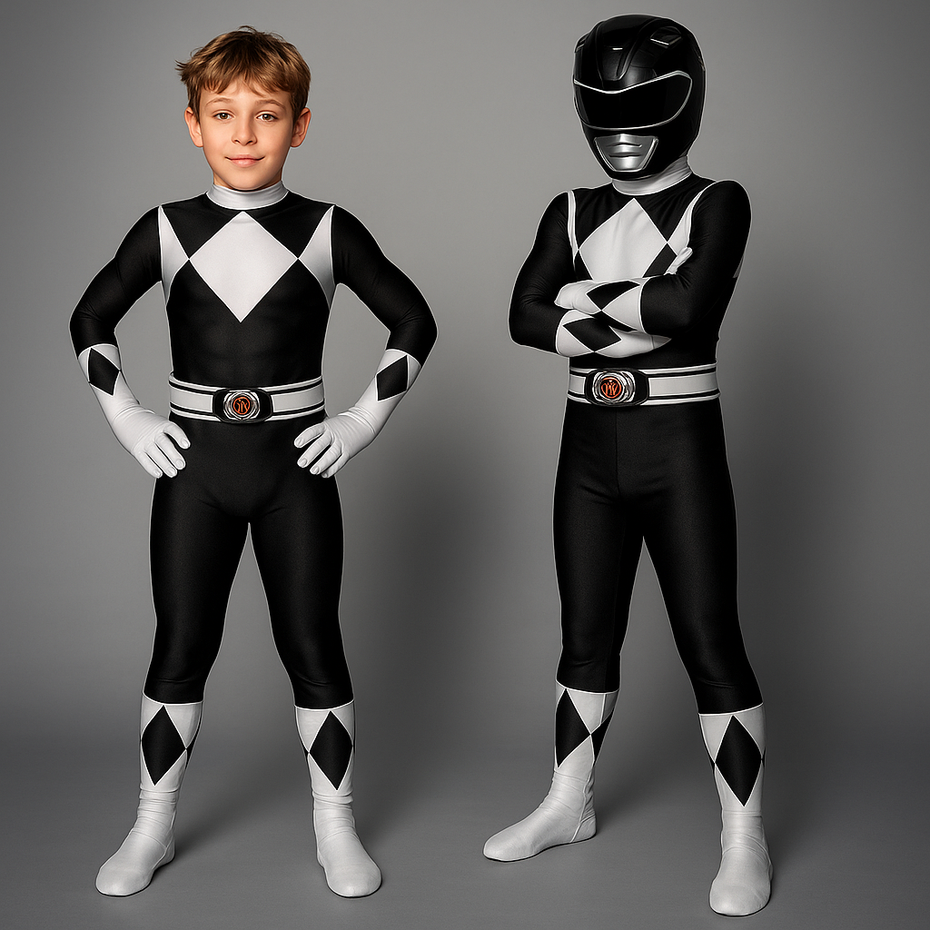 Kids Superhero Costume Superhero Jumpsuit Muscle Print Costume Women's Kids - Image 5