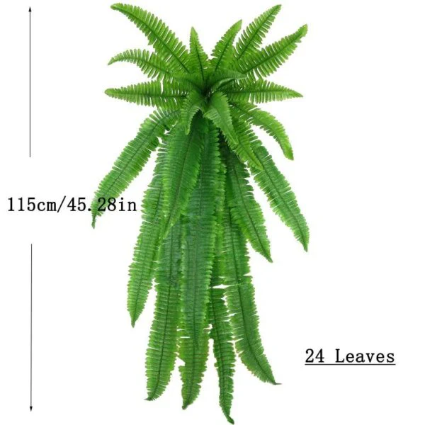 Lifelike UV-Resistant Artificial Fern Plant - Image 4