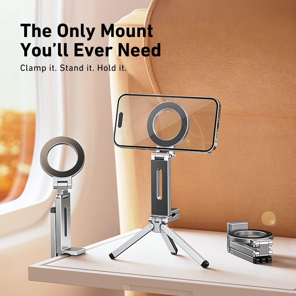 Phone Holder Stand with Magnetic Aluminium Base