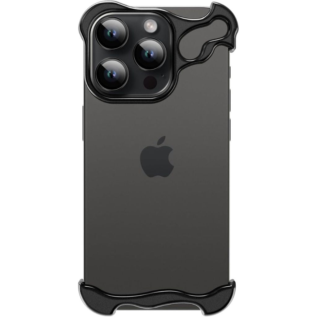 iPhone Case Clear Minimalist Metal Edge Design