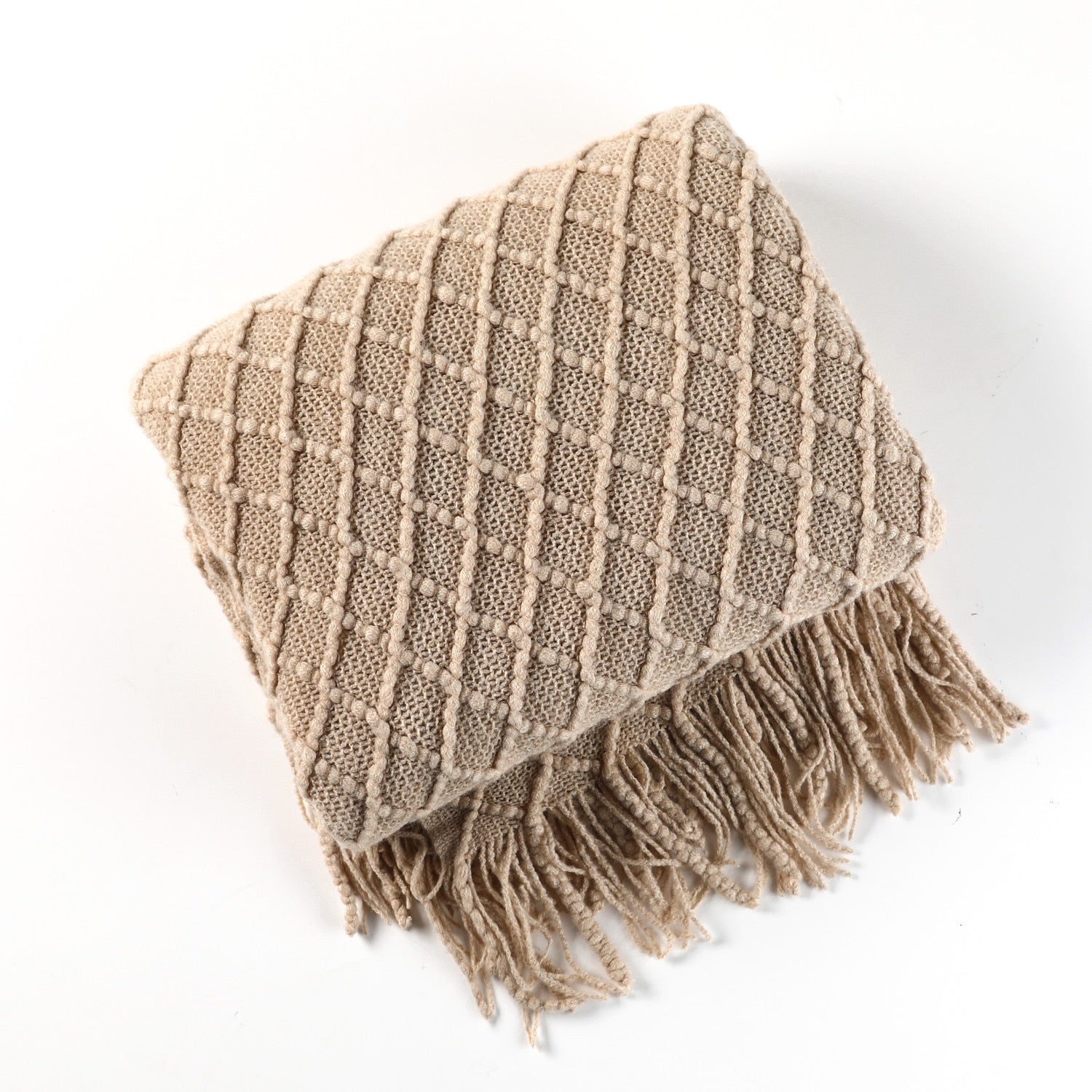 Blanket Knitted Sofa Throw Scandinavian Style