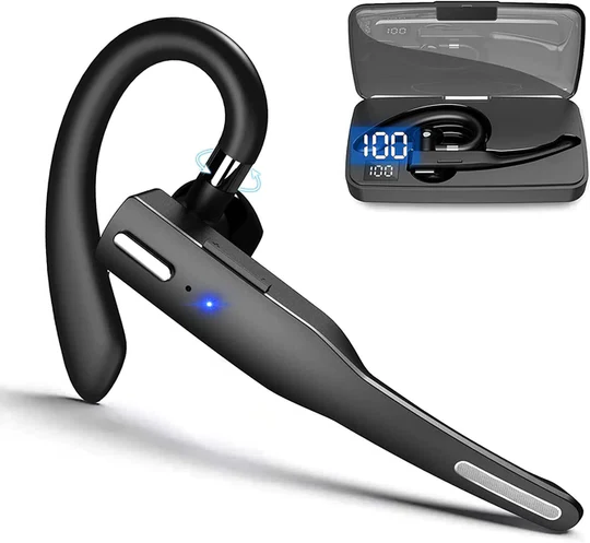 Bluetooth Headset with Mic Noise Cancelling Earpiece