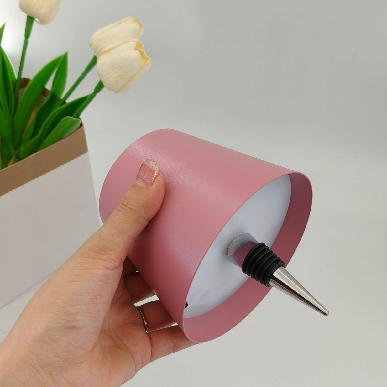 Bottle Light Metal Table Lamp