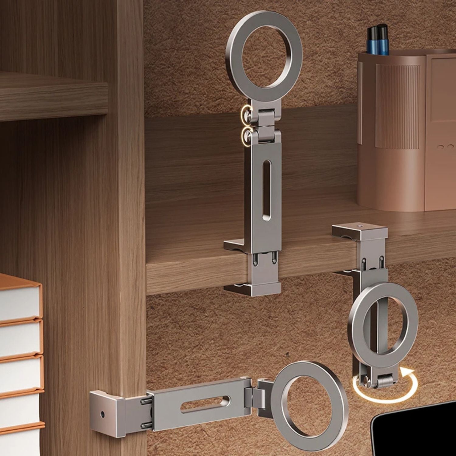 Phone Holder Stand with Magnetic Aluminium Base