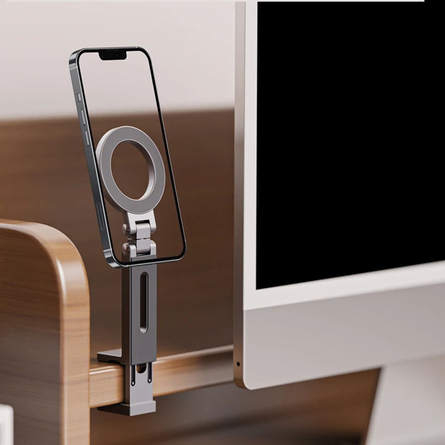 Phone Holder Stand with Magnetic Aluminium Base