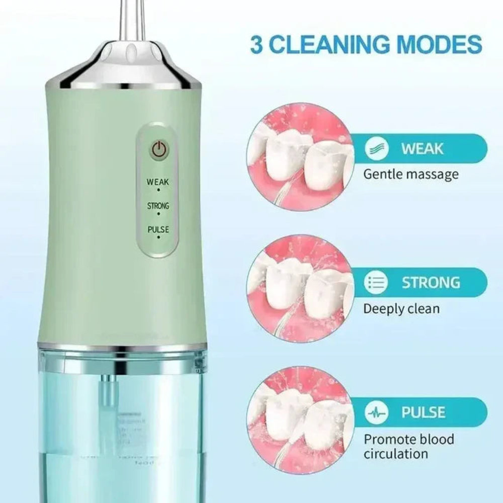 Irrigador dental recargable portátil limpiador dental