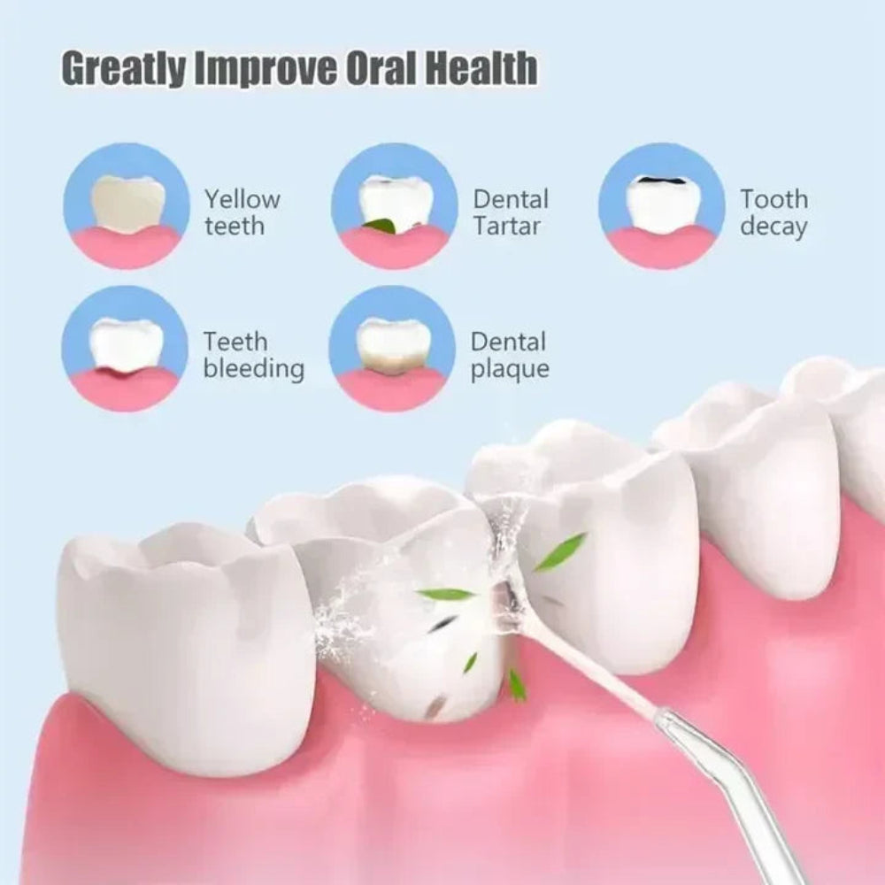 Irrigador dental recargable portátil limpiador dental
