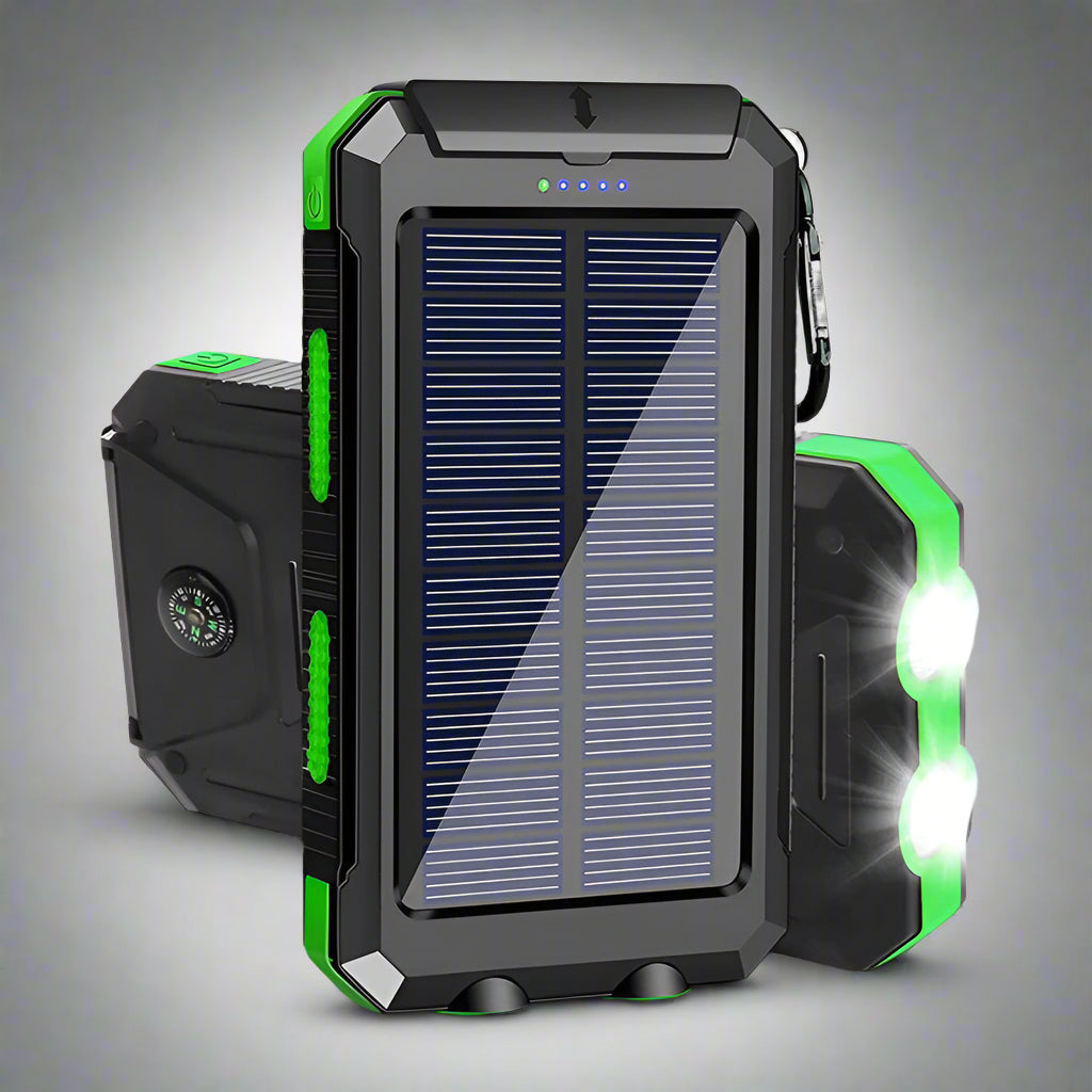Jagdausrüstung Powerbank Solar-Ladegerät Wasserdichte Outdoor-Taschenlampe