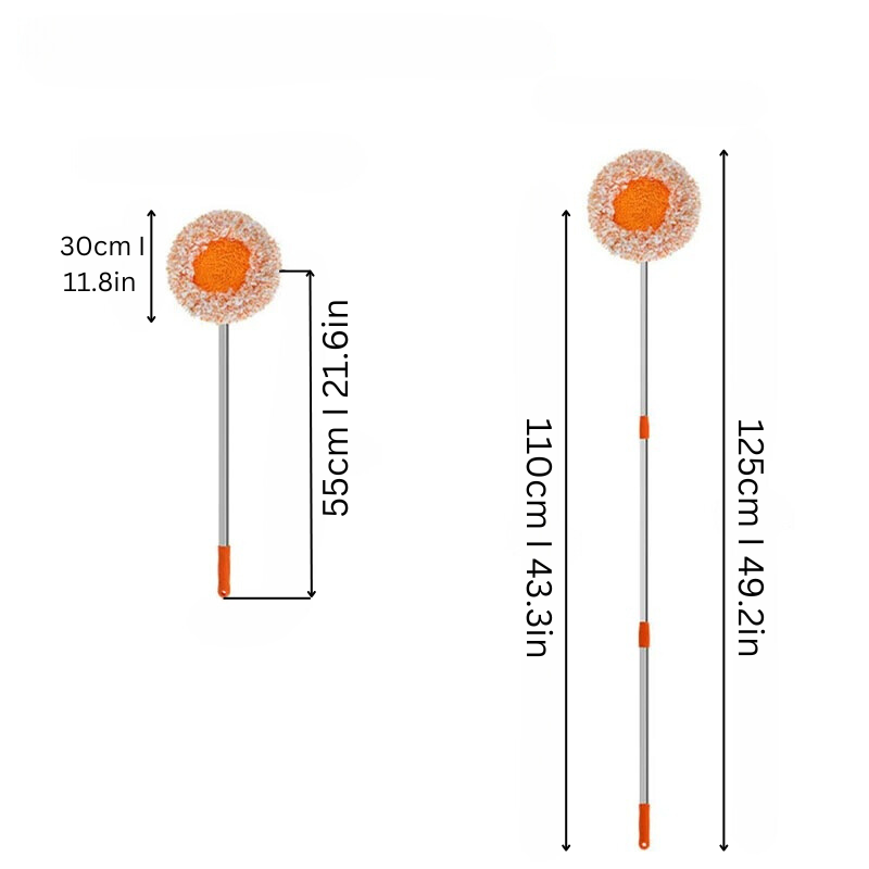 Juego de fregona giratoria de microfibra con herramienta de limpieza ajustable