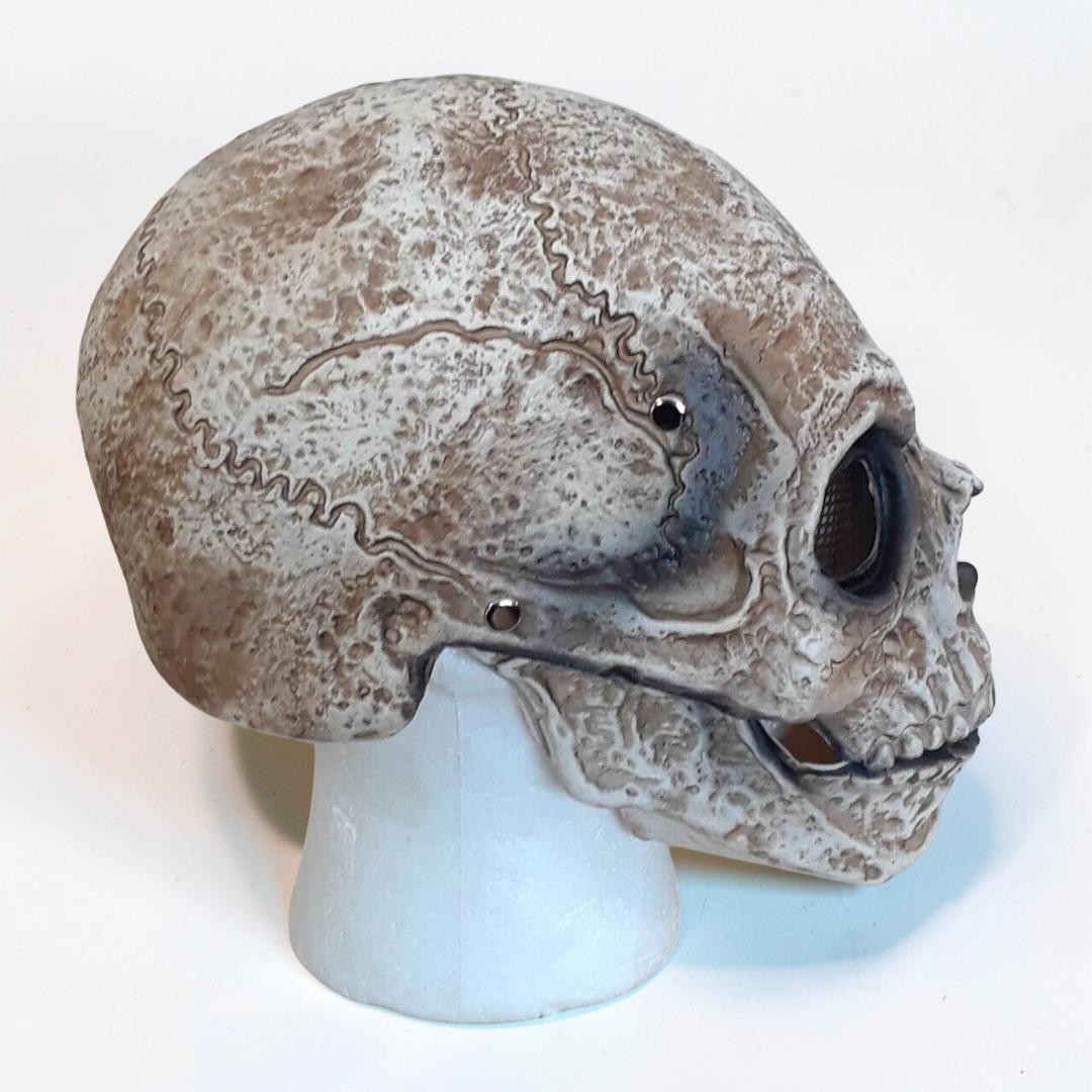 Skull Mask Halloween Moving Jaw Full Head Costume Prop