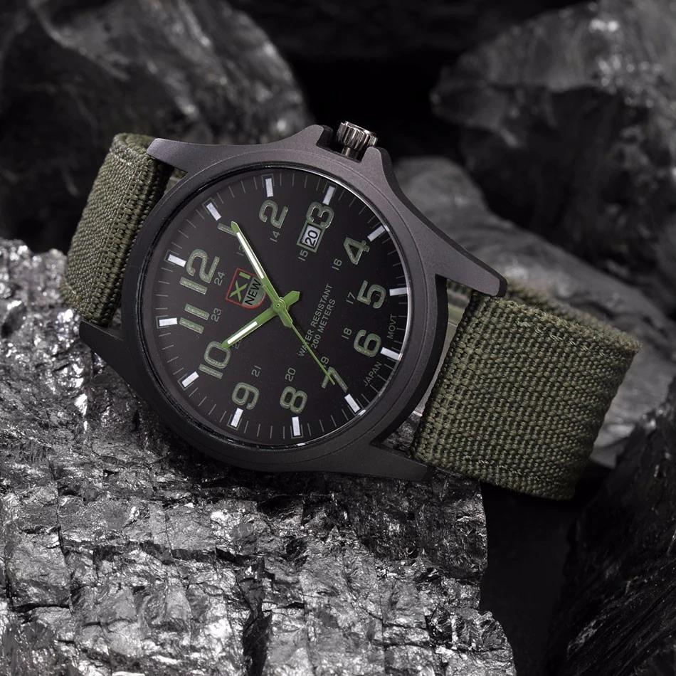 Reloj Militar Masculino Estilo Resistente al Agua para Exterior