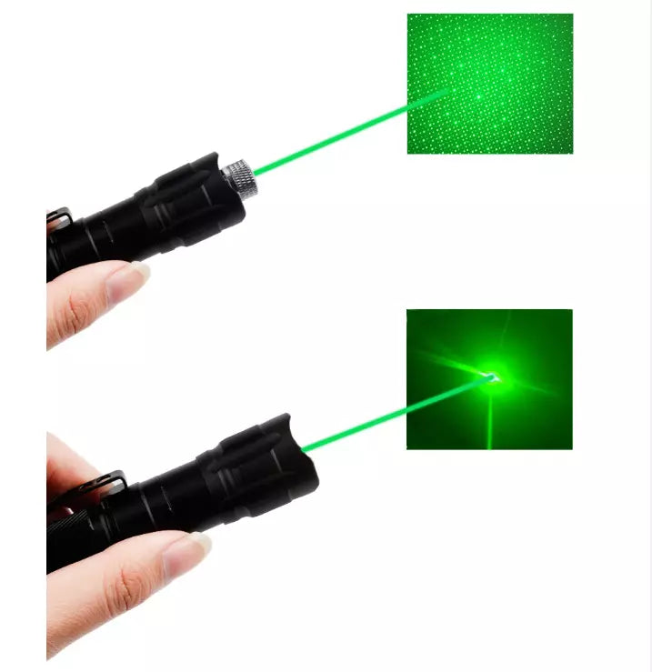 Wiederaufladbarer grüner Laserpointer mit großer Reichweite Taschenlampe