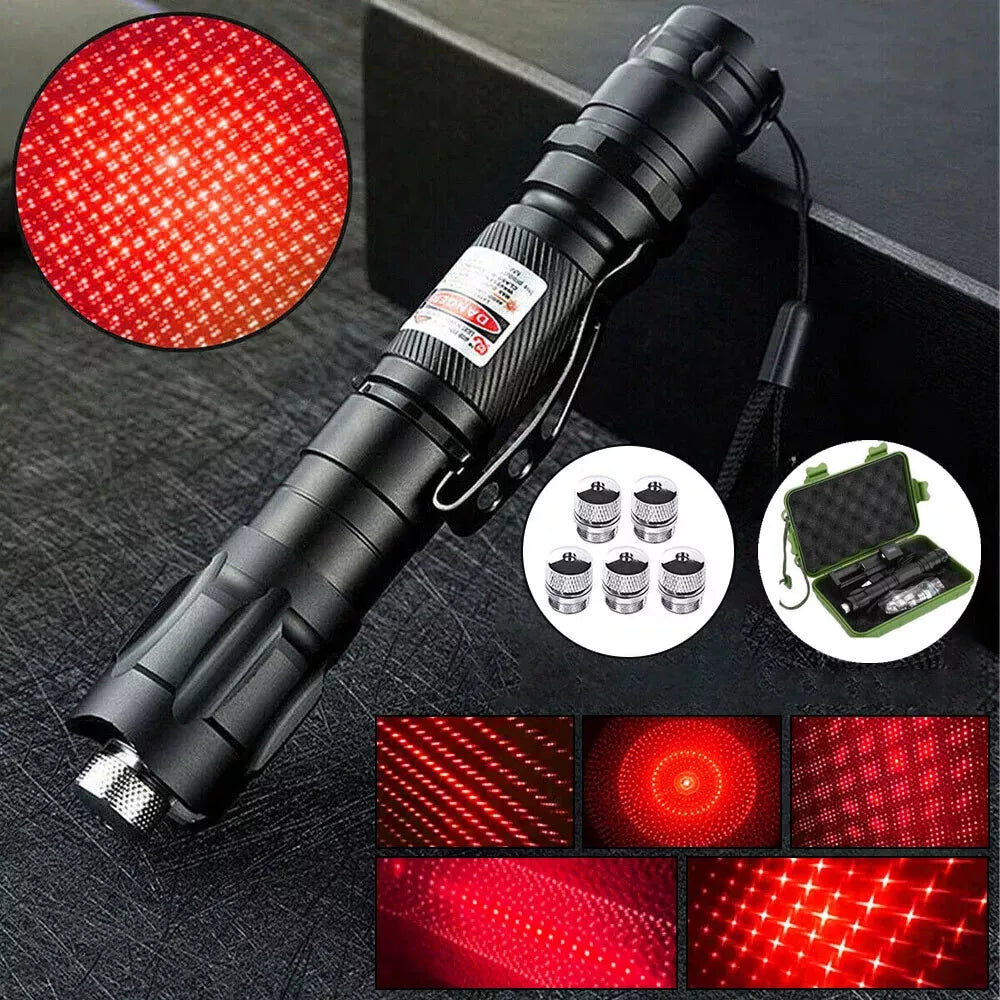 Laser Pointer Rechargeable Red Multipurpose Torch Set