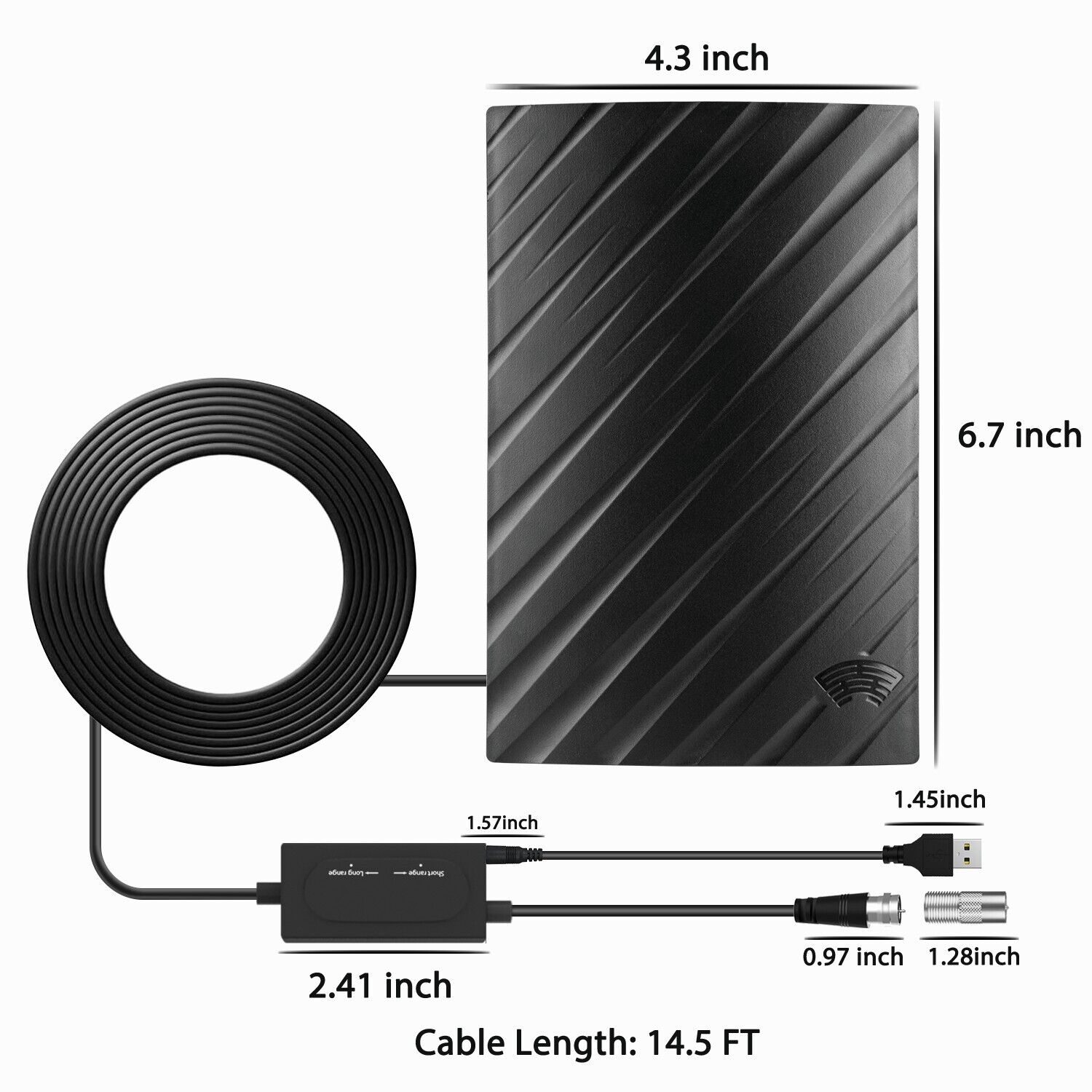 TV Aerial Indoor 4K Long Range Antenna