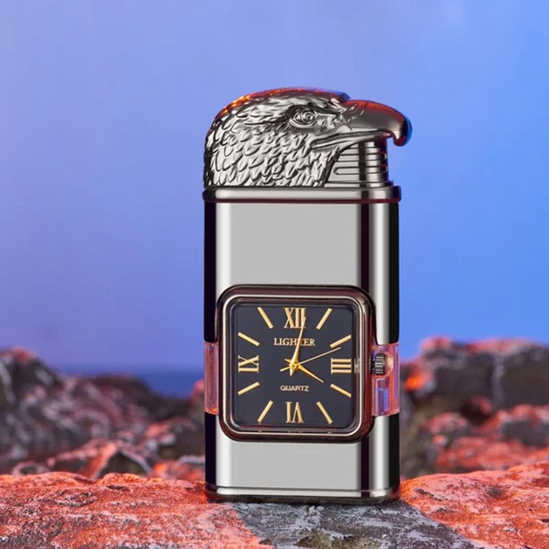 Sandsberg Vintage Uhr Bezel Jetflamme Taschenfeuerzeug - Image 1