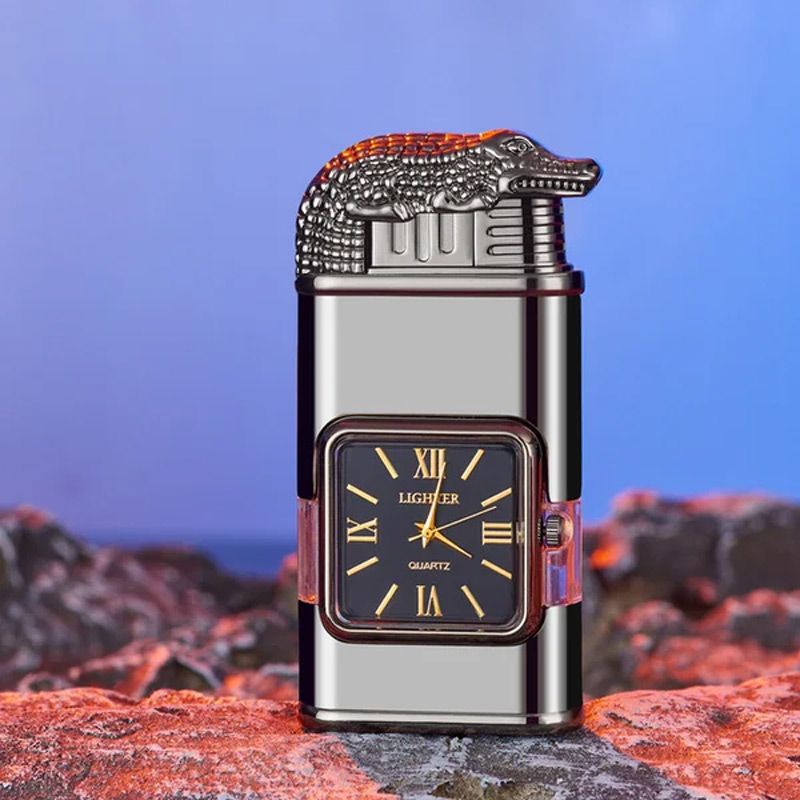 Sandsberg Vintage Uhr Bezel Jetflamme Taschenfeuerzeug - Image 15