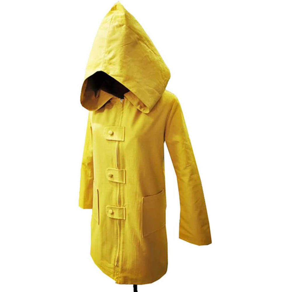 Six Cosplay Costume Kids Adult Hooded Jacket Yellow Coat for Halloween Dress Up - Image 5