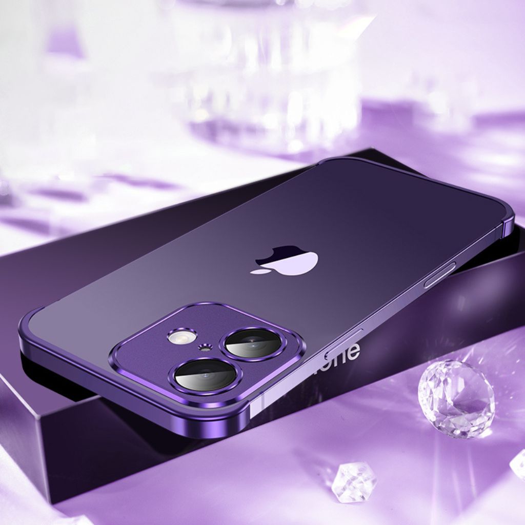 電話ケース ミニマリスト スリム 保護用メタルカバー