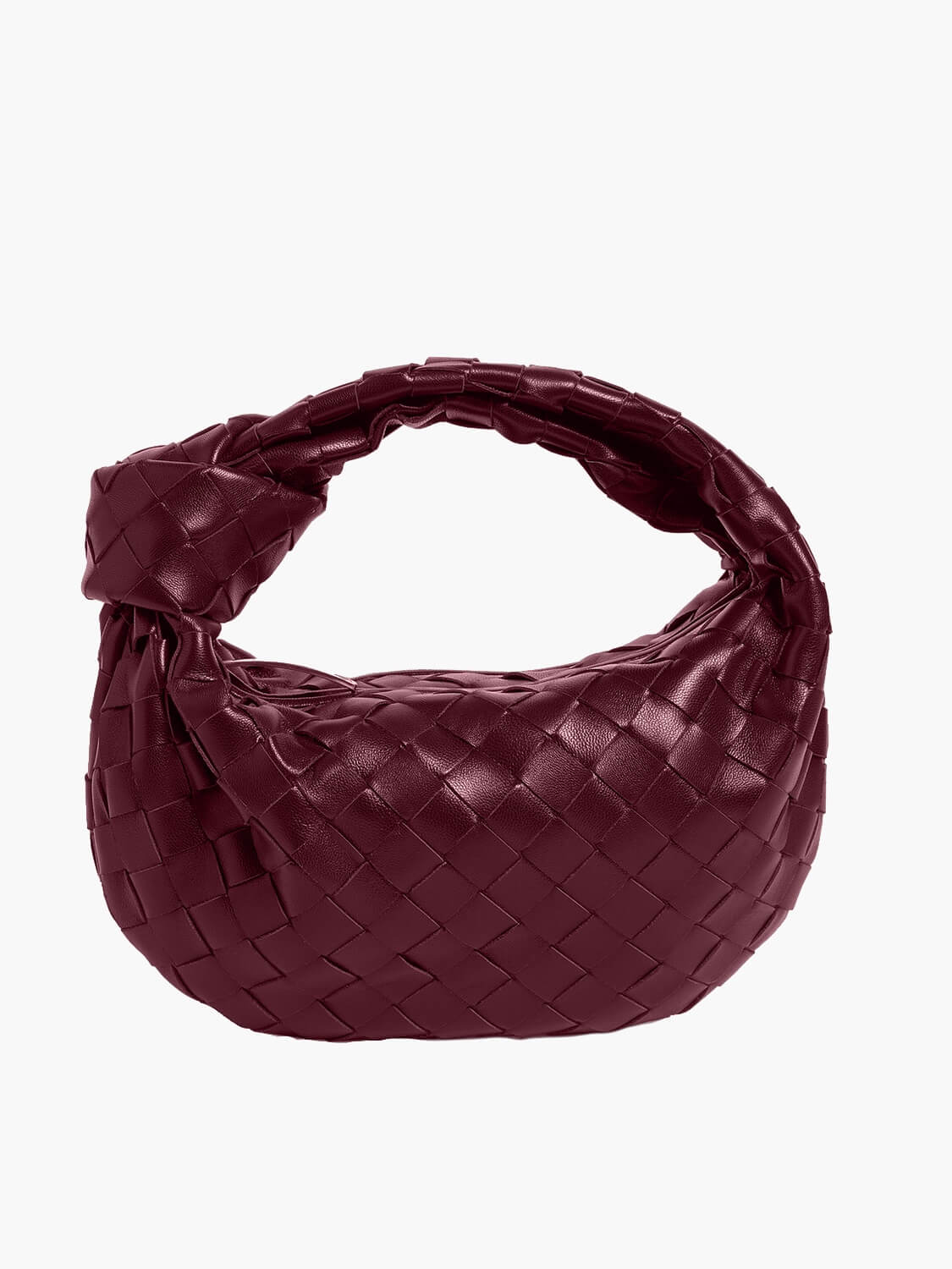Handbag Vegan Leather Woven Shoulder Bag