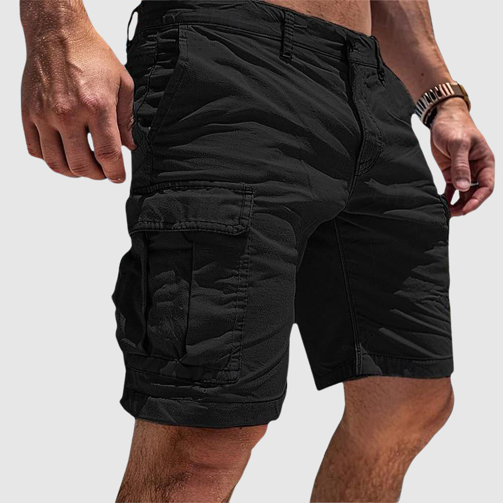 Pantalones cortos de trabajo cargo para hombre de verano | Bolsillos con cremallera