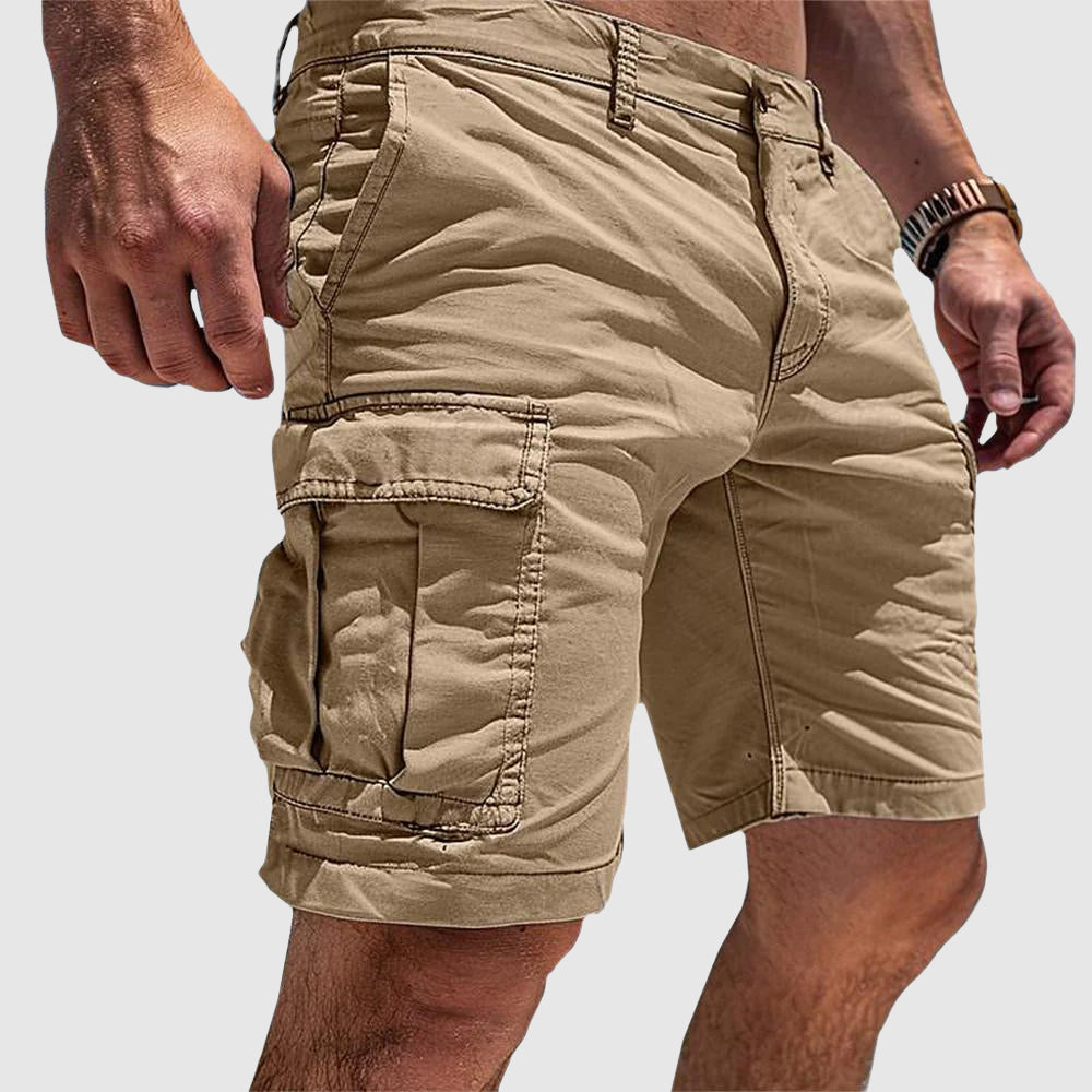 Pantalones cortos de trabajo cargo para hombre de verano | Bolsillos con cremallera
