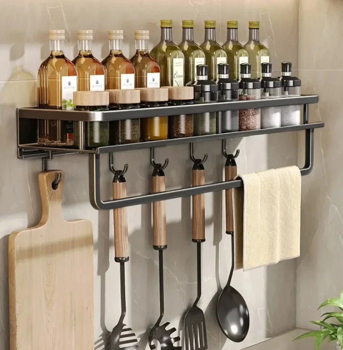 Wall Shelf Metal Kitchen Storage Organiser