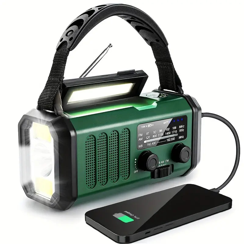 Jagdausrüstung Notfall Solar Radio Taschenlampe