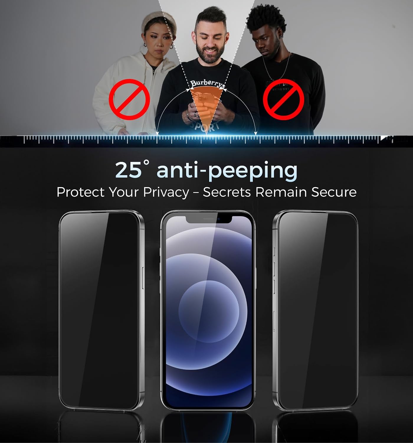 Tempered Glass Screen Protector with Privacy Shield - Image 10