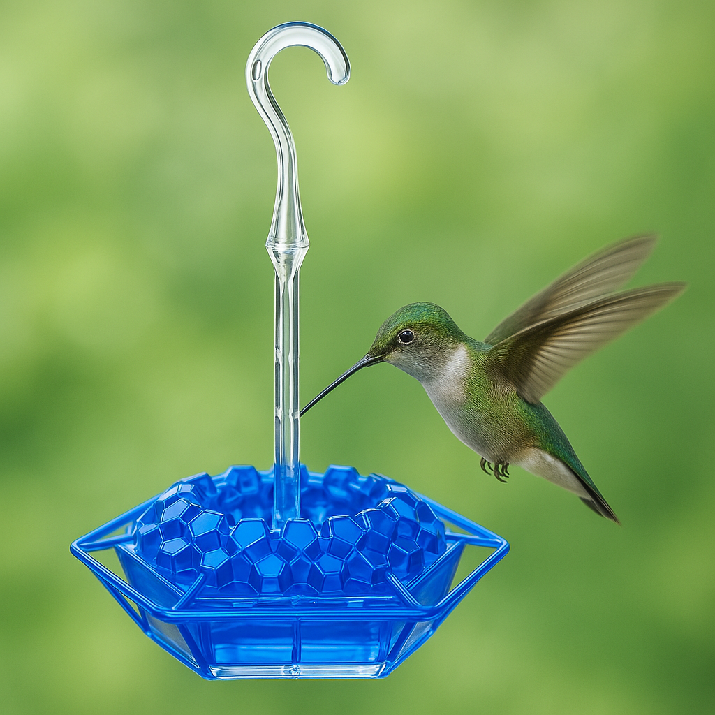 Hummingbird Feeder Red Plastic Hanging Bird Feeder