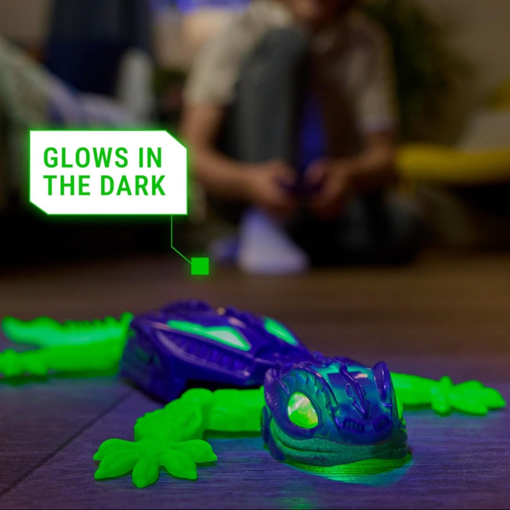 RC Toy Remote Control Glow Lizard Kids Crawling Robot Toy