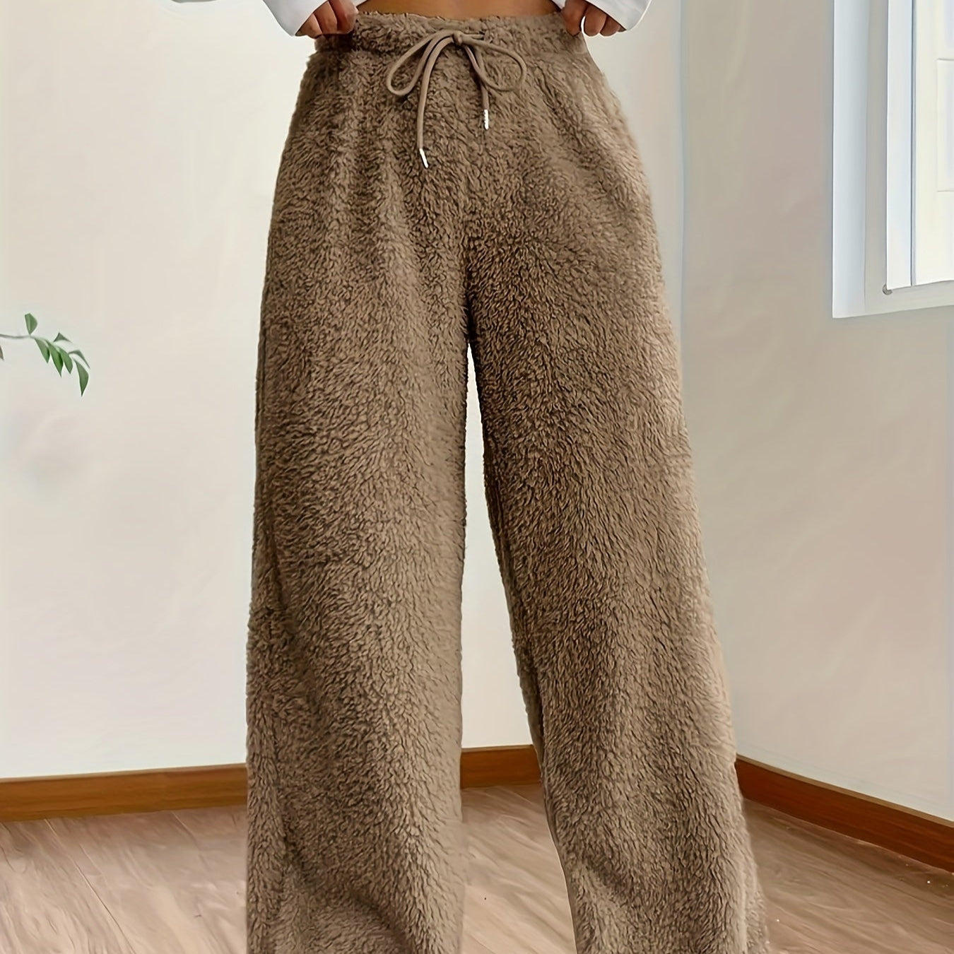 Women's Wide Leg Lounge Trousers | High Waisted Sweatpants