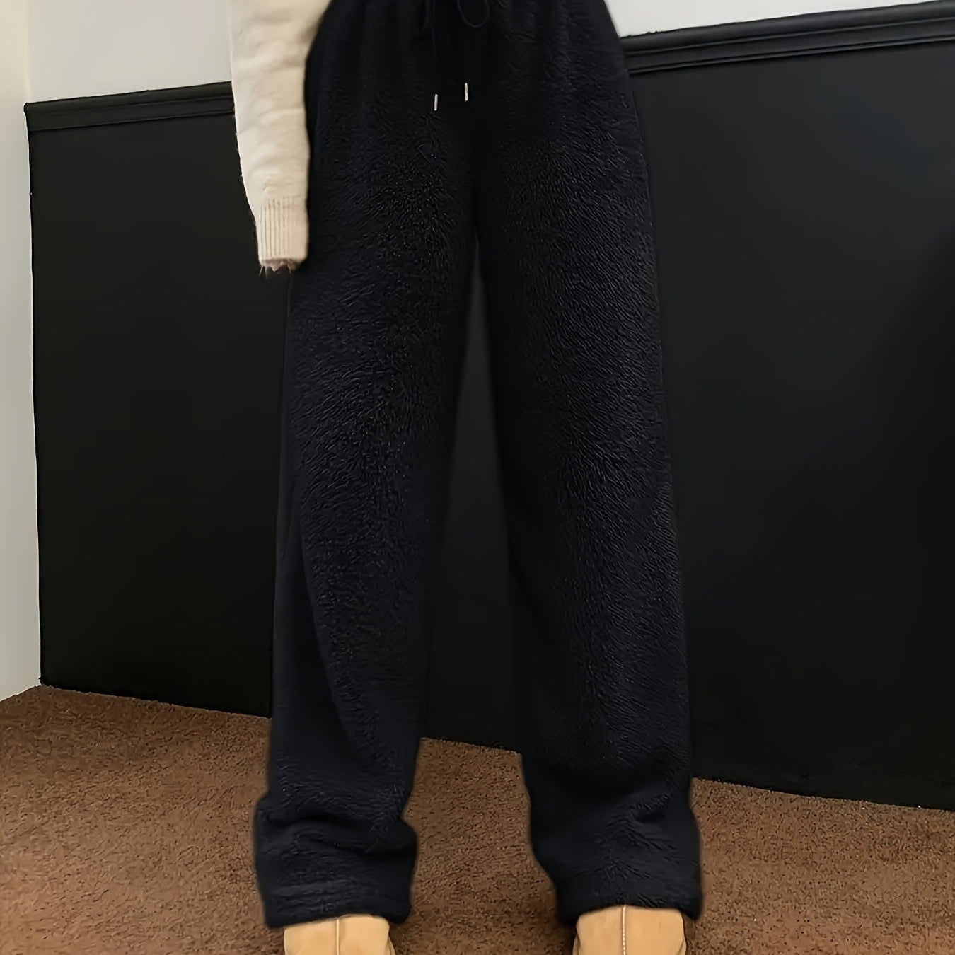 Women's Wide Leg Lounge Trousers | High Waisted Sweatpants