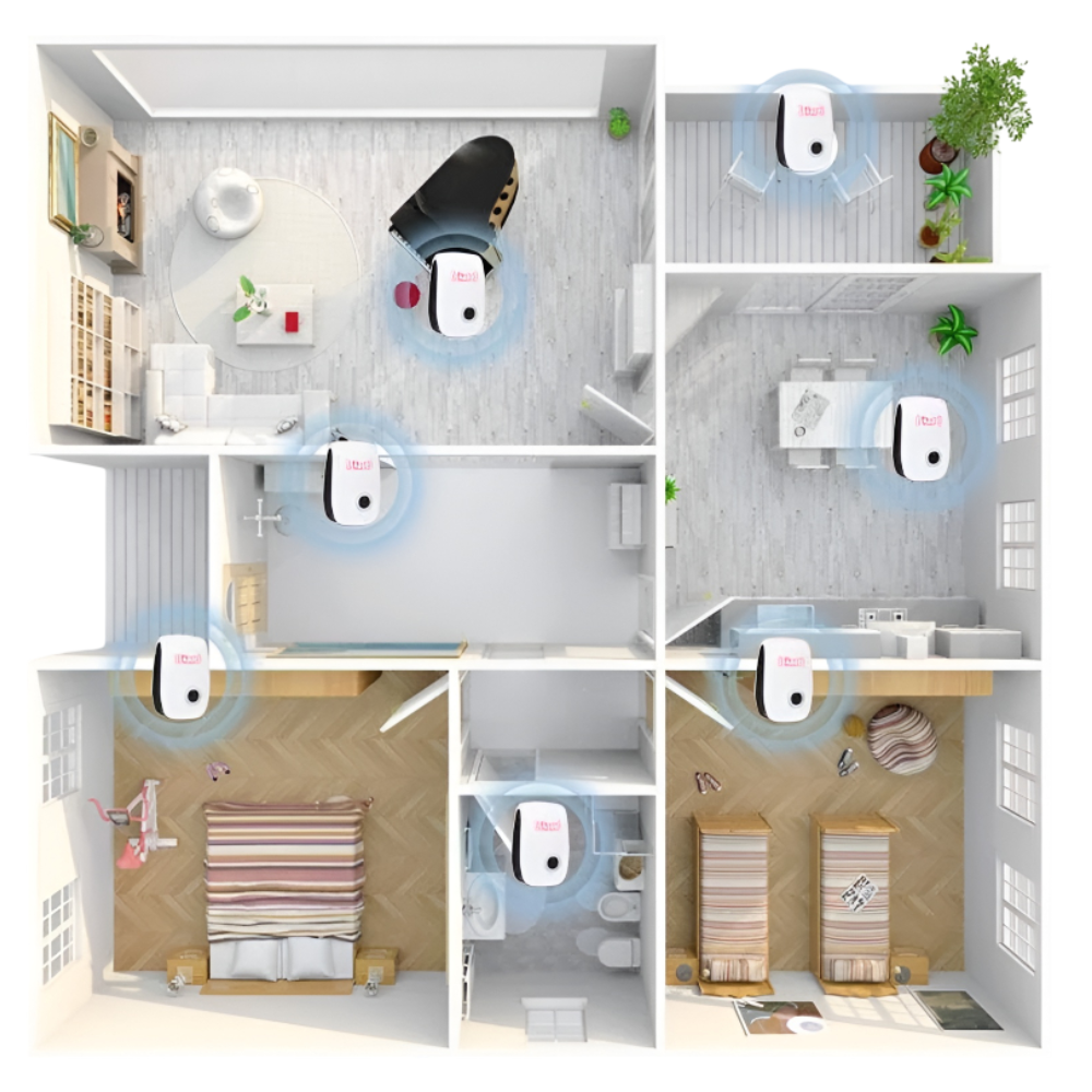 Ultrasonic Pest Repeller Indoor Pest Control Eco-Friendly Device - Image 3