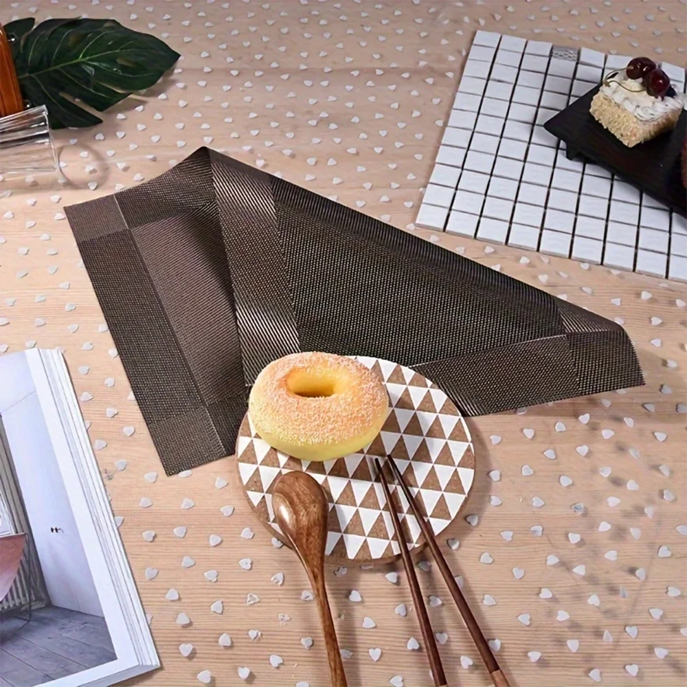 Washable Placemats Non-slip Placemats Pvc Table Mats Non-Slip Dining Set - Image 2