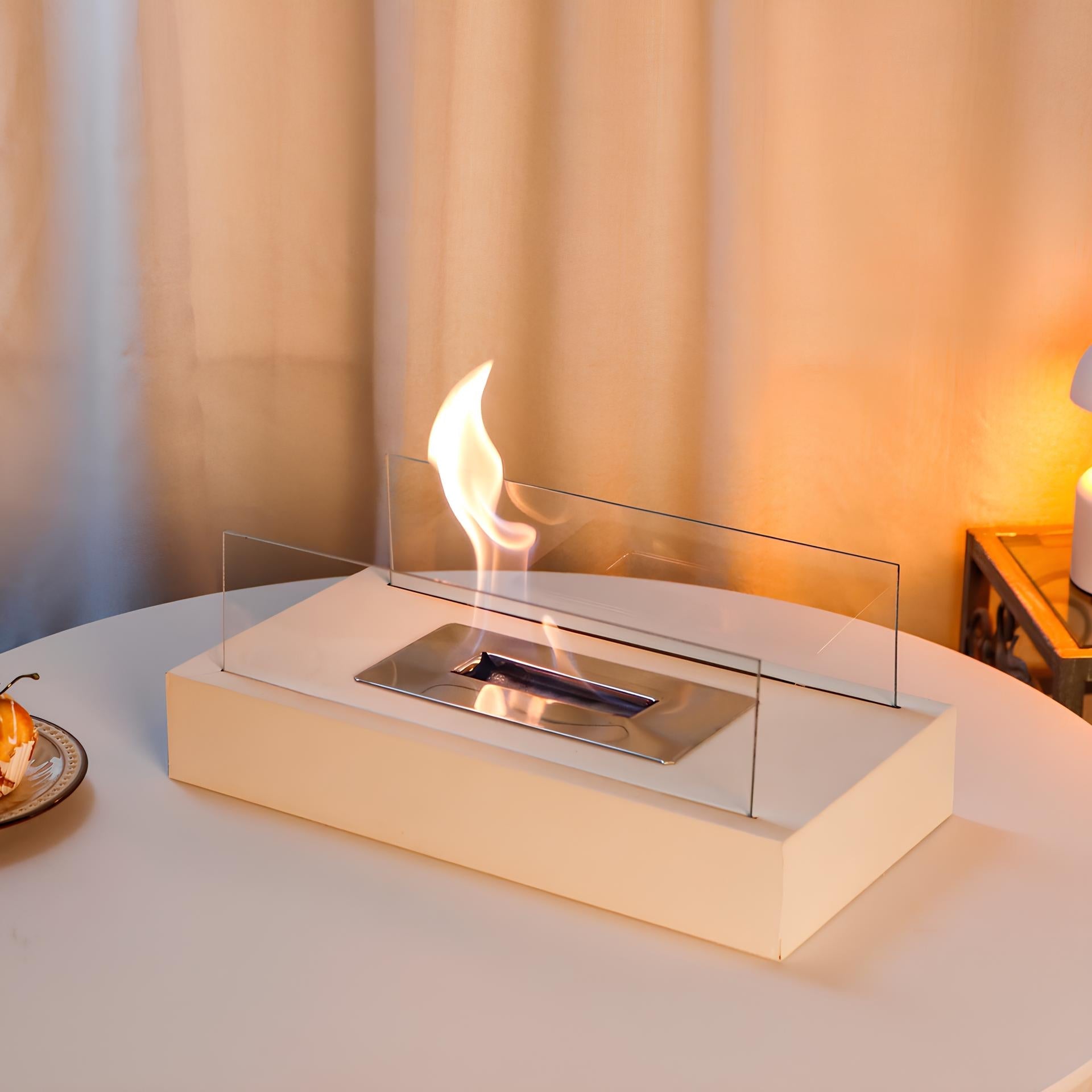Tabletop Fireplace Glass Flame Burner