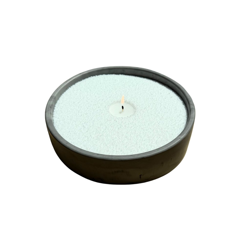 Candle Bowl Refillable Stone Centrepiece