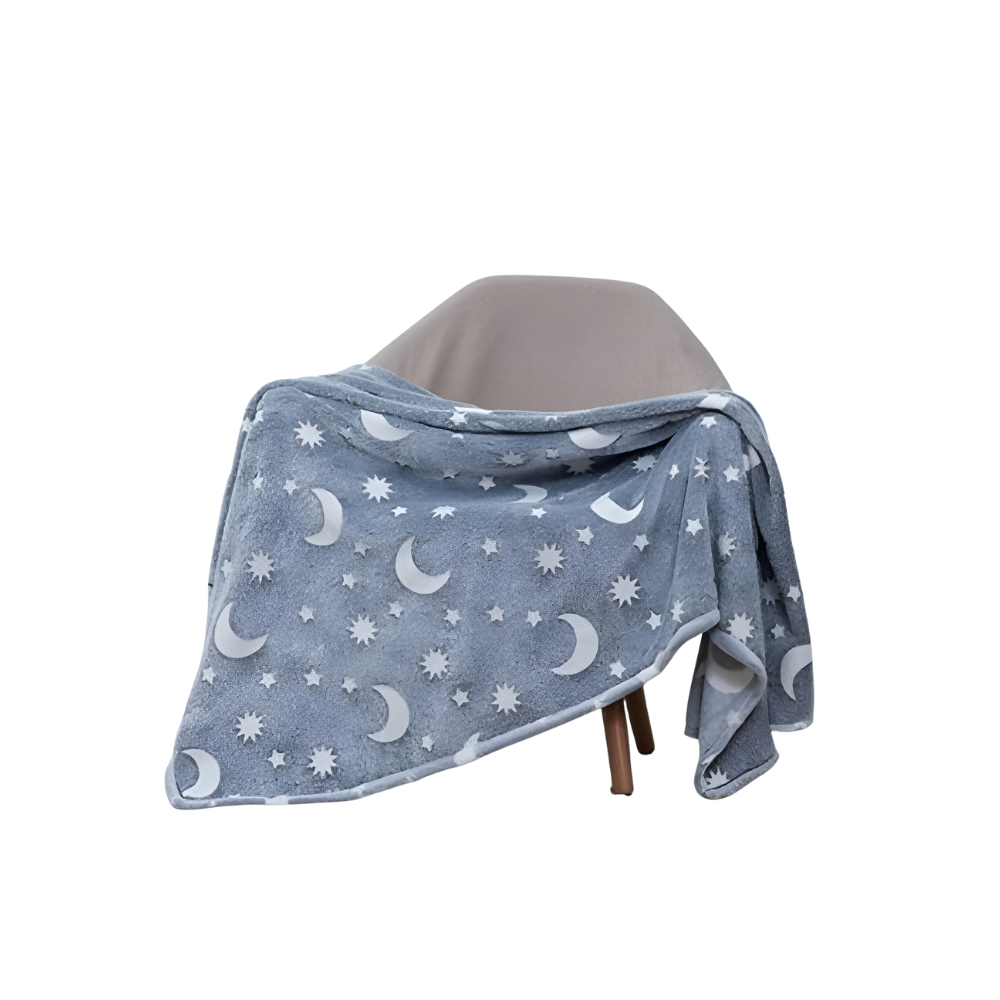 Fleece-Decke Leuchtende Sterne Weiche Bettdecke